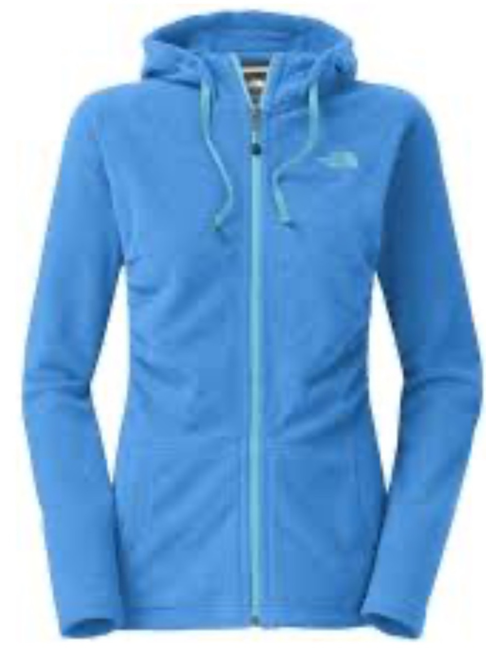 The North Face Women's Sky Blue Full-Zip Hooded Fleece
